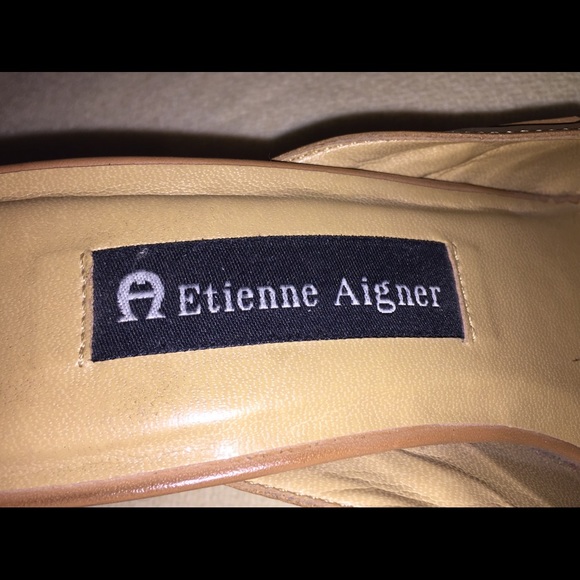 Etienne Aigner Tan Clogs - Picture 6 of 8